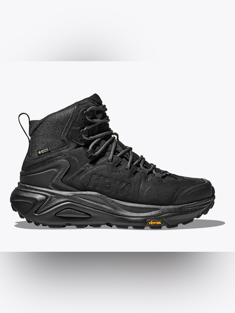 Hoka Kaha 3 GTX — All-Black Waterproof Trail Mid Boot